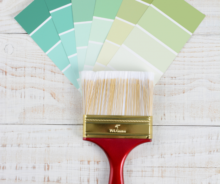 White Paint Choices - Paint Cards Fanned Out