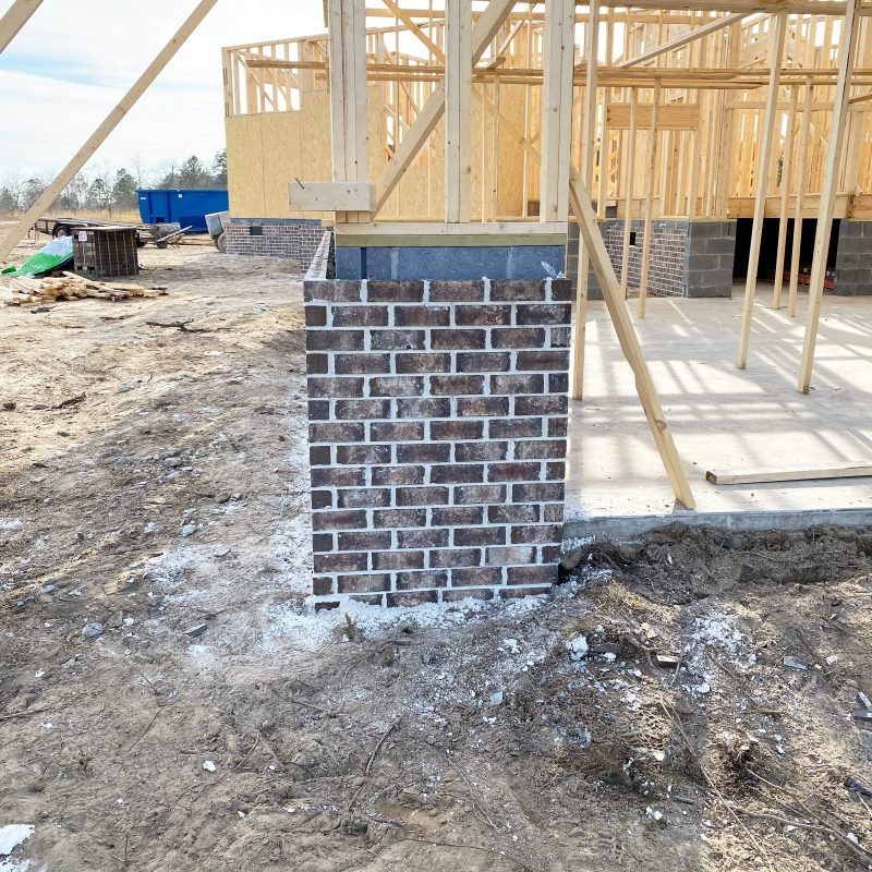 Brick Foundation Wall – Farmhouse Update