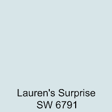 Lauren's Surprise paint color - shade of haint blue