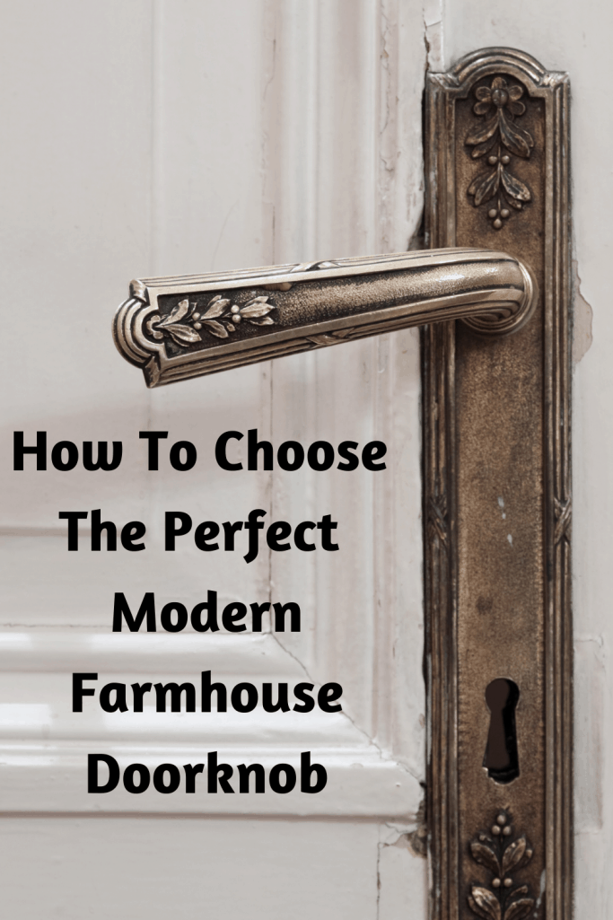 Modern Farmhouse Doorknob on the exterior of a house